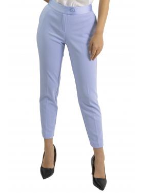 Pantaloni a sigaretta con banda effetto raso Imperial